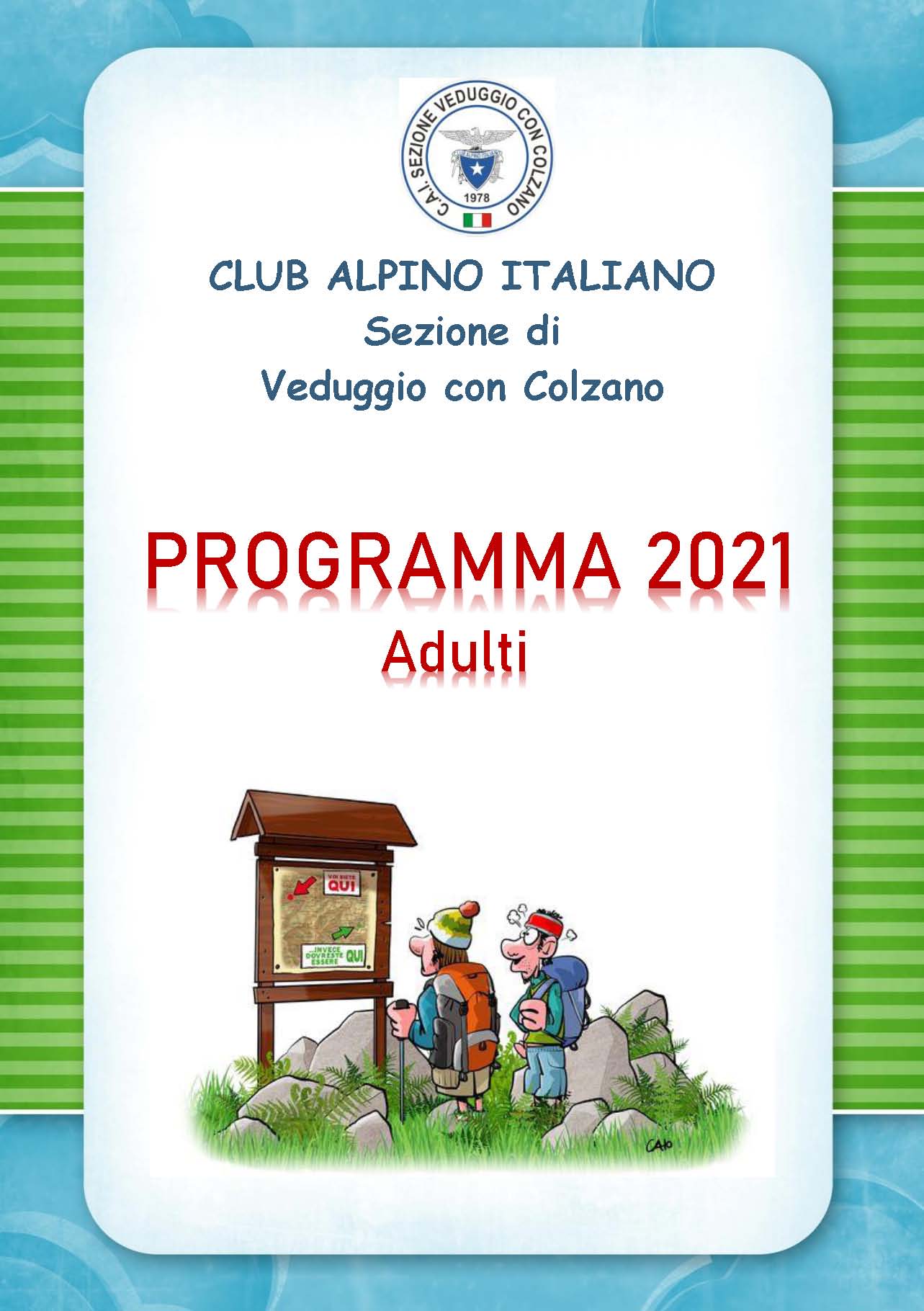 Nuovo programma attività per soci adulti anno 2021